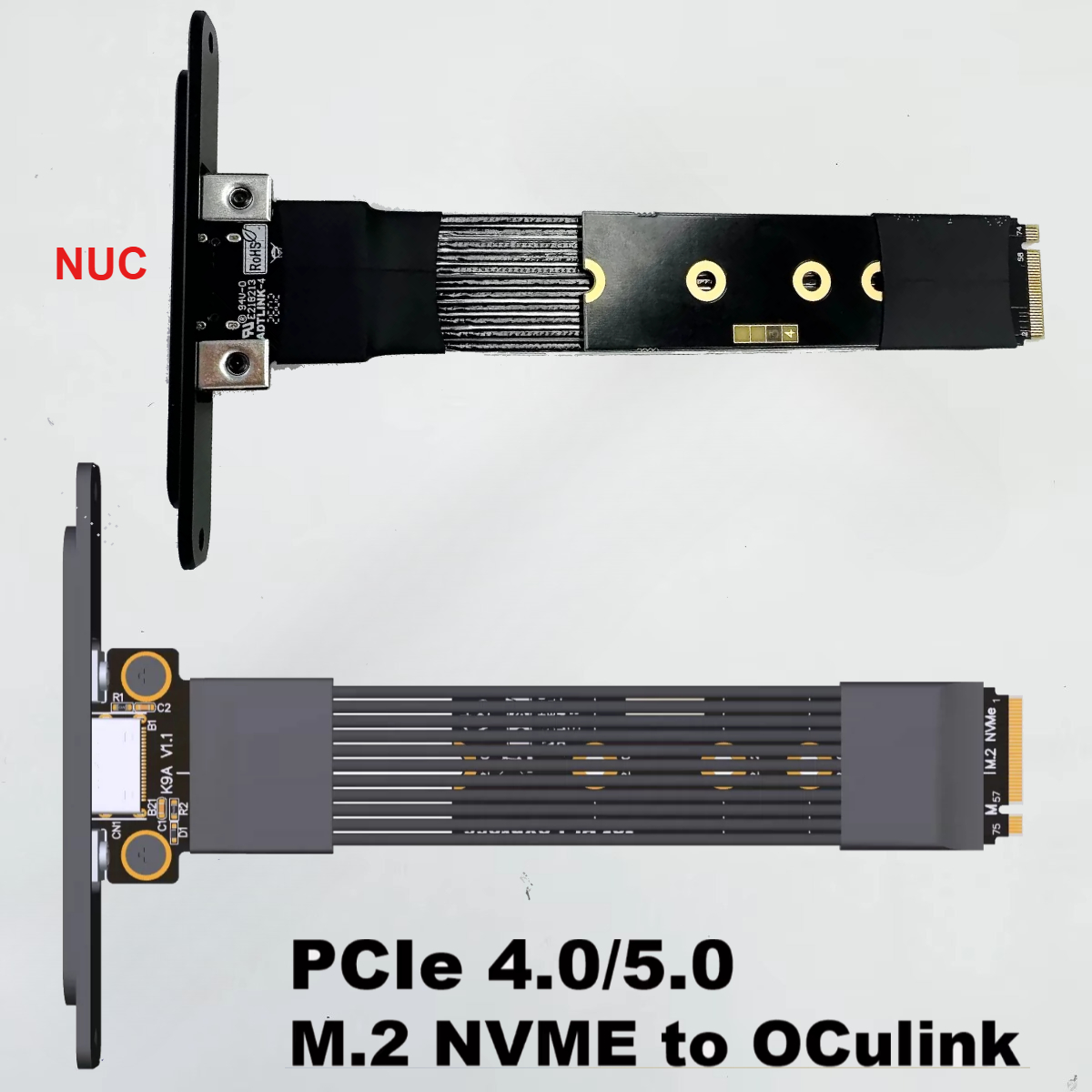 Pcie 5.0 Gpu Riser Cable - K49SQ-BK14 Cabo de Chip GPU OCuLink