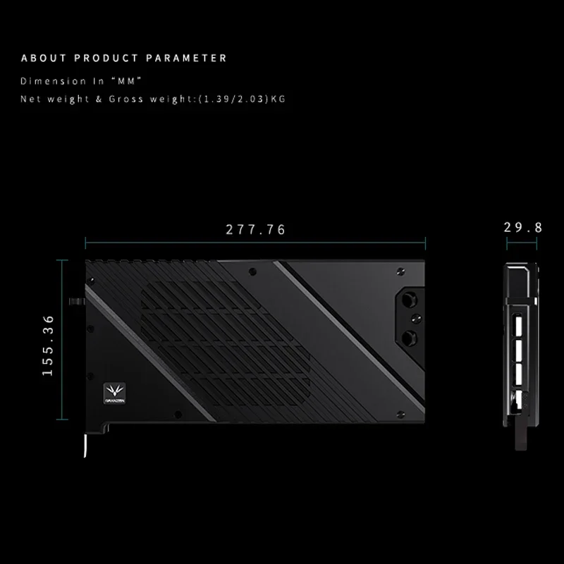 Granzon GPU Bloco de água para - Rtx 4090 Water Block avaliação e preço